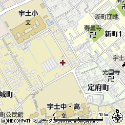 熊本県宇土市古城町633周辺の地図