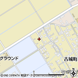 熊本県宇土市古城町205周辺の地図