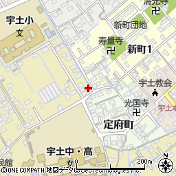 熊本県宇土市古城町638-9周辺の地図