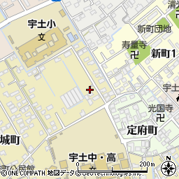 熊本県宇土市古城町632周辺の地図