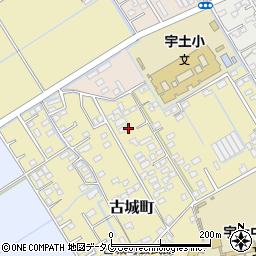 熊本県宇土市古城町432周辺の地図