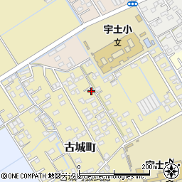 熊本県宇土市古城町499周辺の地図