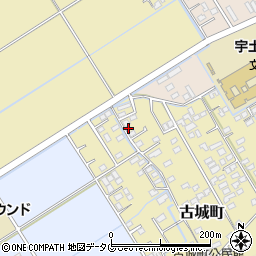 熊本県宇土市古城町343周辺の地図