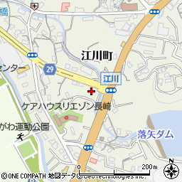 本格焼肉竹林南長崎店周辺の地図