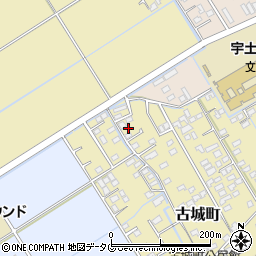 熊本県宇土市古城町345周辺の地図