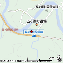 五ヶ瀬町役場　企画課周辺の地図