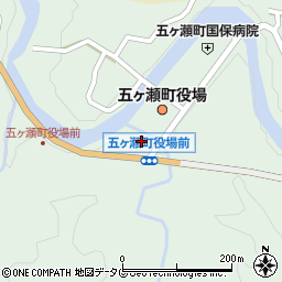 五ヶ瀬町役場　教育委員会周辺の地図