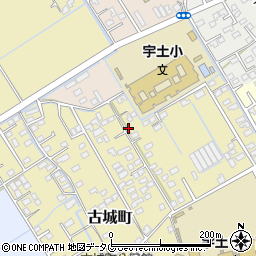 熊本県宇土市古城町509-1周辺の地図