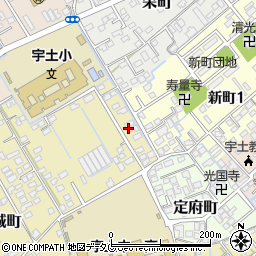熊本県宇土市古城町639周辺の地図
