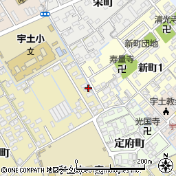 熊本県宇土市古城町638-3周辺の地図