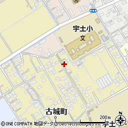 熊本県宇土市古城町509周辺の地図