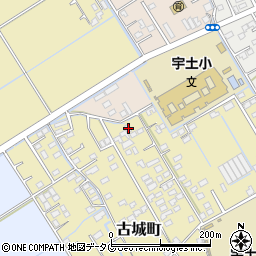 熊本県宇土市古城町506周辺の地図