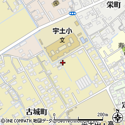 熊本県宇土市古城町568周辺の地図