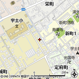 熊本県宇土市古城町640-1周辺の地図