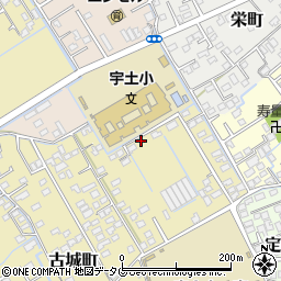 熊本県宇土市古城町567周辺の地図