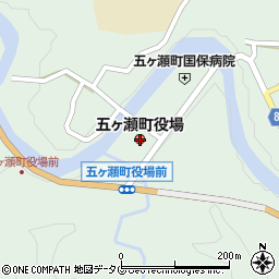 五ヶ瀬町役場周辺の地図