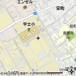 熊本県宇土市古城町620周辺の地図