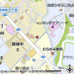 熊本銀行宇土支店周辺の地図