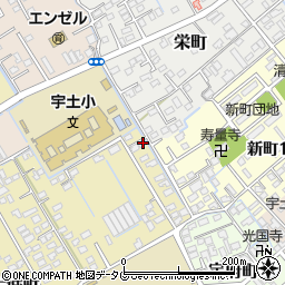 熊本県宇土市古城町646周辺の地図