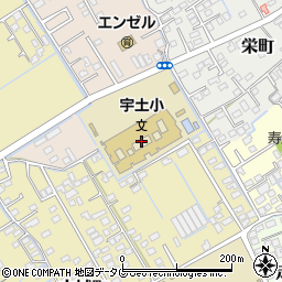 熊本県宇土市古城町554周辺の地図