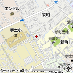 熊本県宇土市栄町227周辺の地図