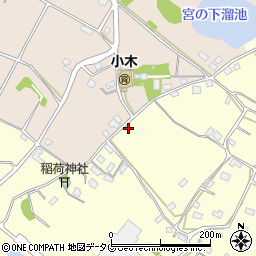熊本県熊本市南区城南町藤山520周辺の地図