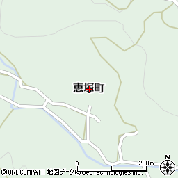 熊本県宇土市恵塚町周辺の地図