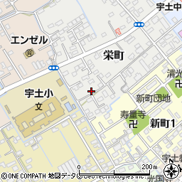 熊本県宇土市栄町211-9周辺の地図