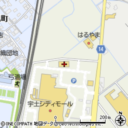 熊本県宇土市善道寺町86周辺の地図