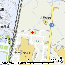 イエローハット宇土店周辺の地図