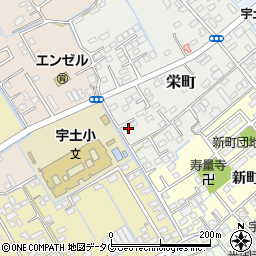熊本県宇土市栄町232周辺の地図