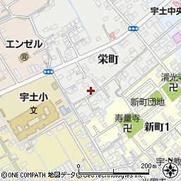 熊本県宇土市栄町211周辺の地図
