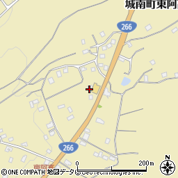 熊本県熊本市南区城南町東阿高1143周辺の地図