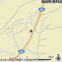 熊本県熊本市南区城南町東阿高1143-2周辺の地図