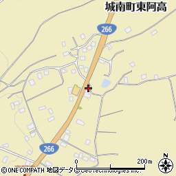 熊本県熊本市南区城南町東阿高772周辺の地図