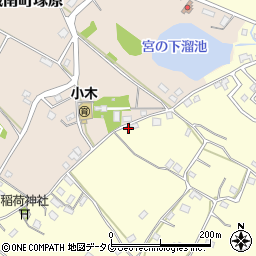 熊本県熊本市南区城南町藤山508周辺の地図