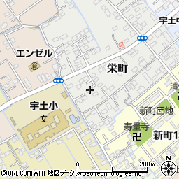 熊本県宇土市栄町235-7周辺の地図