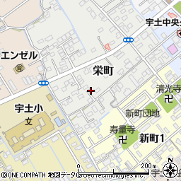 熊本県宇土市栄町211-4周辺の地図