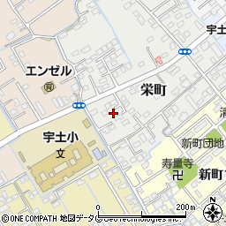 熊本県宇土市栄町235-10周辺の地図