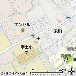 熊本県宇土市栄町238-7周辺の地図