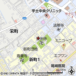 熊本県宇土市新町1丁目70周辺の地図