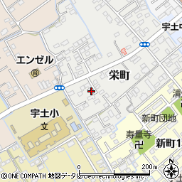 熊本県宇土市栄町235周辺の地図