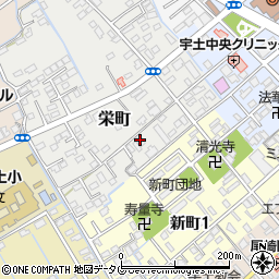 熊本県宇土市栄町195-2周辺の地図