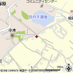 熊本県熊本市南区城南町藤山502周辺の地図
