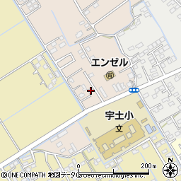 熊本県宇土市高柳町125-8周辺の地図