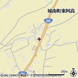 熊本県熊本市南区城南町東阿高1145周辺の地図