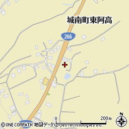 熊本県熊本市南区城南町東阿高763周辺の地図