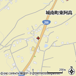 熊本県熊本市南区城南町東阿高1146周辺の地図