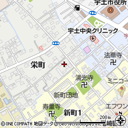 熊本県宇土市栄町191周辺の地図