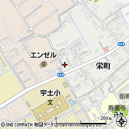 熊本県宇土市栄町238-36周辺の地図